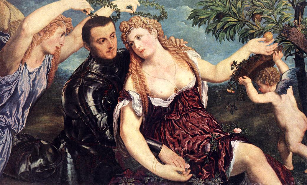 Allegory With Lovers by Paris Bordone